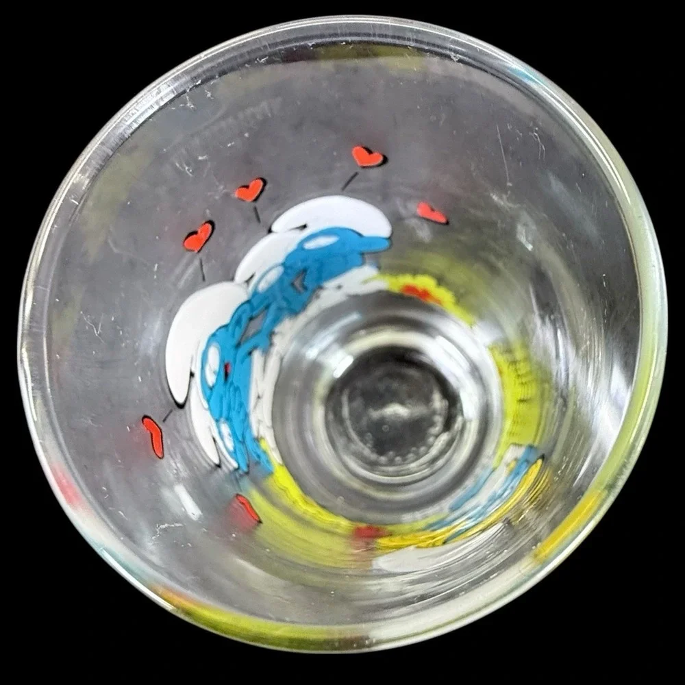 Vintage 1982 Smurfette drinking glass 16‎ oz.